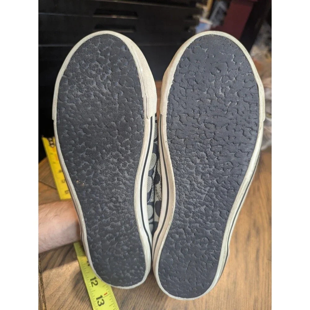 Coach Francesca Womens Size 10B Shoes Black Gray Fashion Low Top Sneakers
